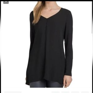 LYSSE Linden Pullover V-Neck Top Black XS (NWOT)